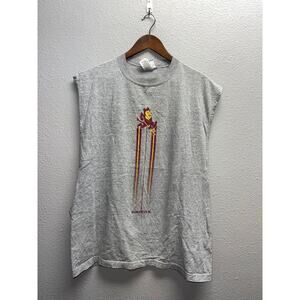 Vintage Arizona Sun Devils Shirt Tank Sleeveless College University Tee Large